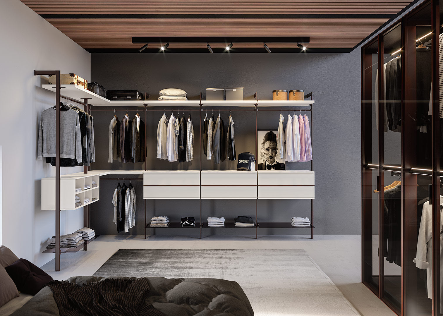 Cabine armadio a parete