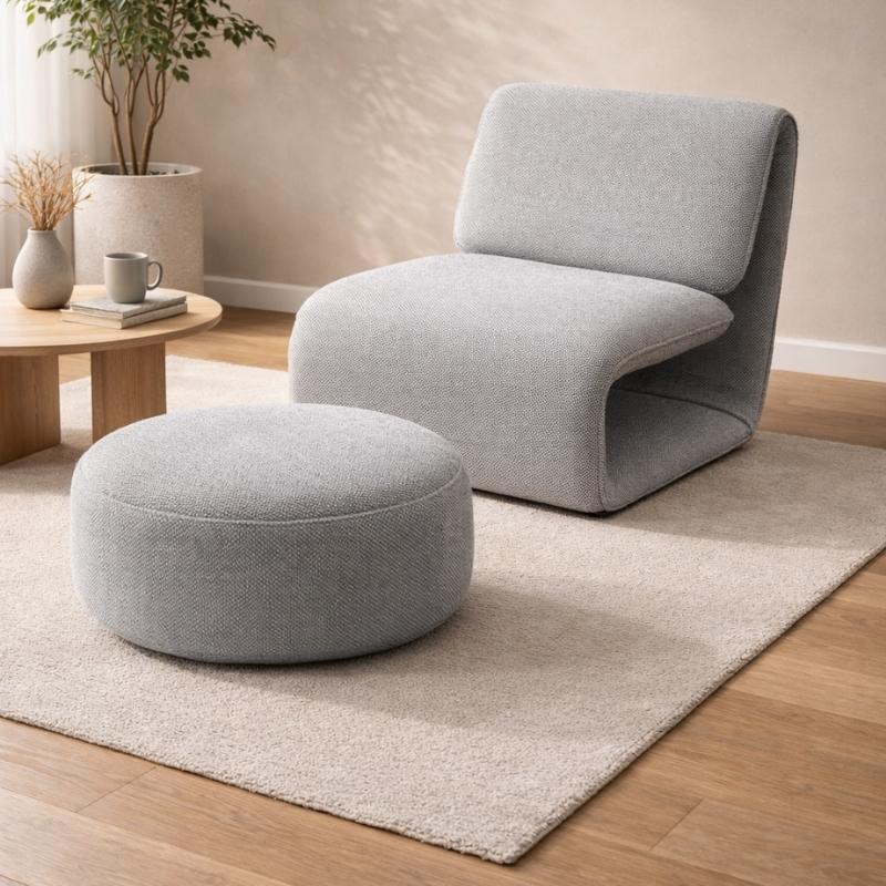 Poltrona Jaco con pouf