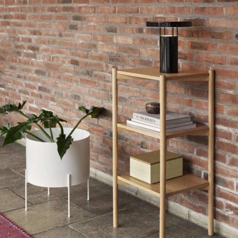 Tavolino in rovere per salotto o loft