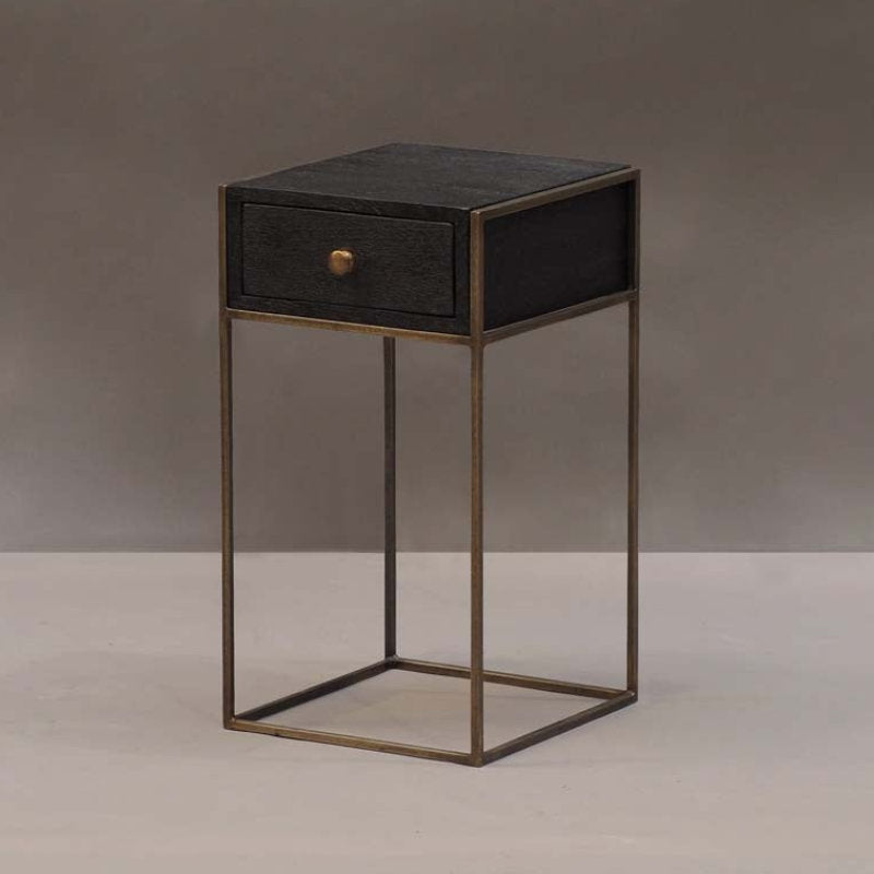 Tavolino di design nero e oro