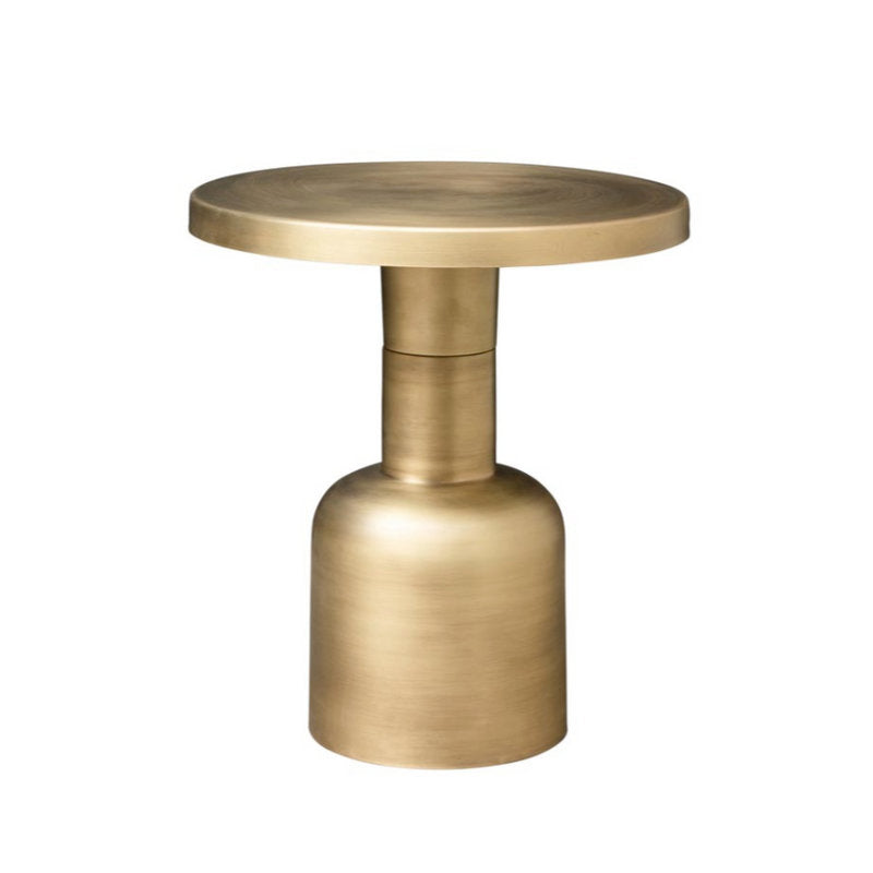 Tavolo in ottone satinato